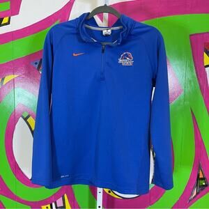 Nike Dri Fit, Boise State, 1/4 Zip Pullover. Size XL. Good used condition!